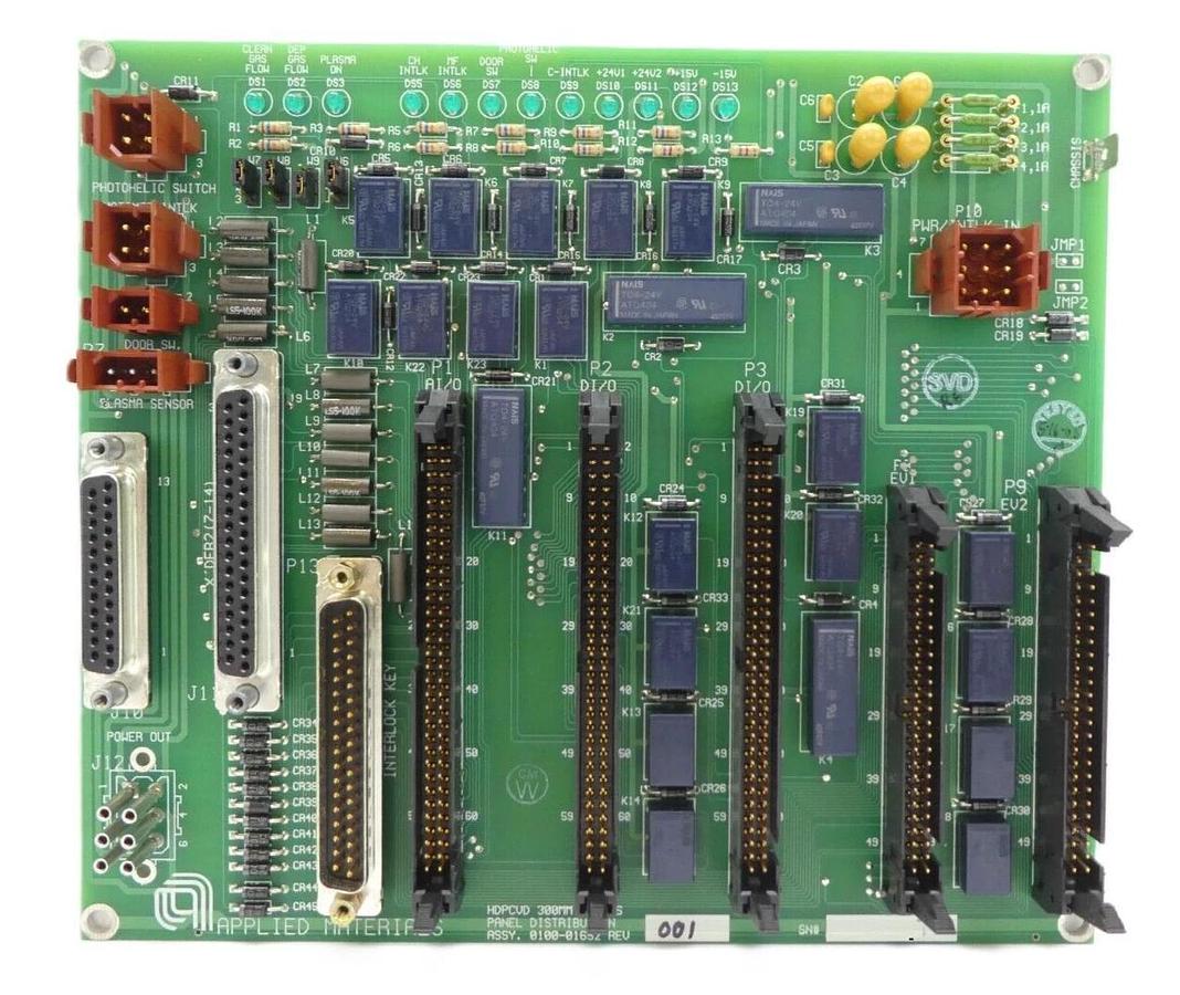 Used AMAT Applied Materials 0100-01652 300mm AP Gas Panel Distribution PCB Lot of 3
