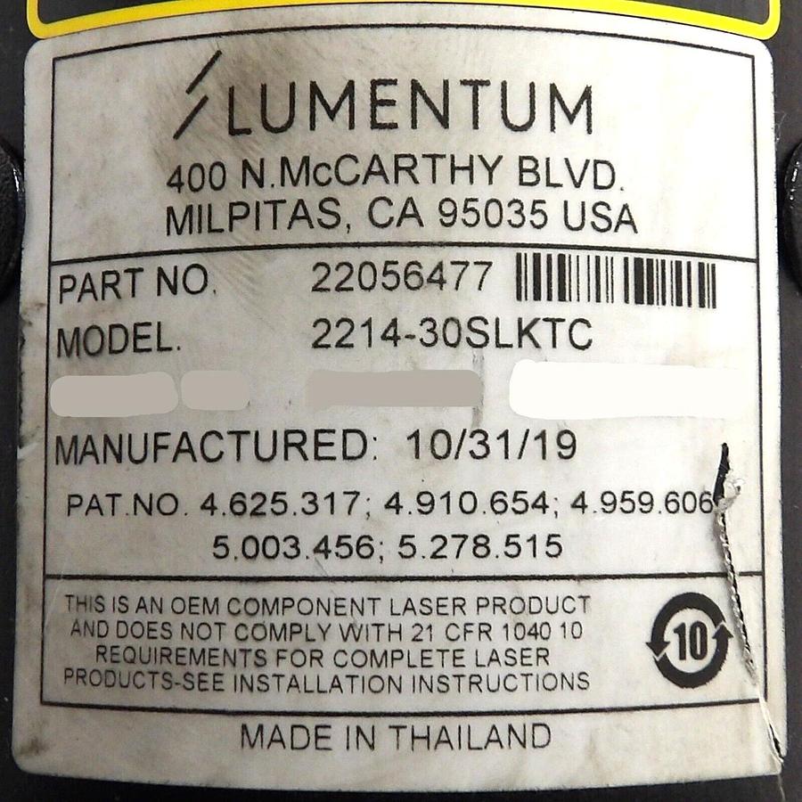Used Lumentum 22056477 Laser Head Assembly KLA Tencor 2214-30SLKTC Working