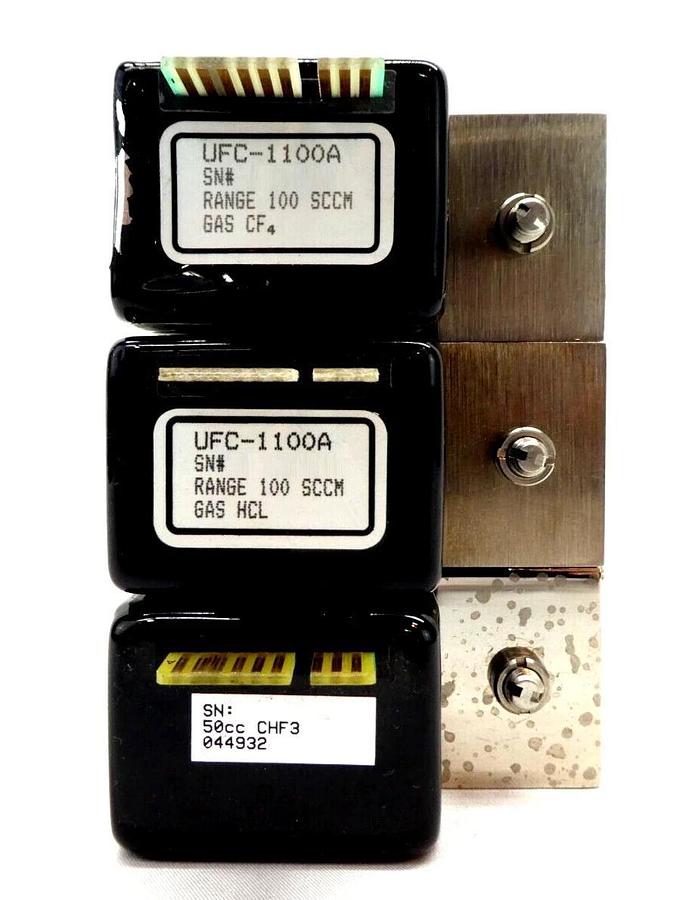 Used UNIT Instruments UFC-1100A Mass Flow Controller MFC N2 CHF3 HCl CF4 Untested