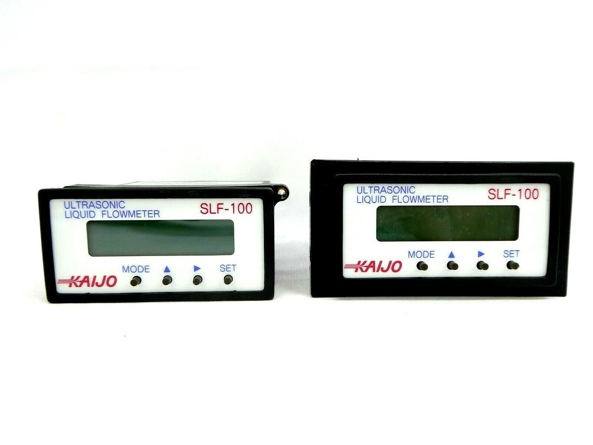 Used Kaijo Sonic SLF-100A SLF-100 Ultrasonic Flowmeter Reseller Lot of 2 Working