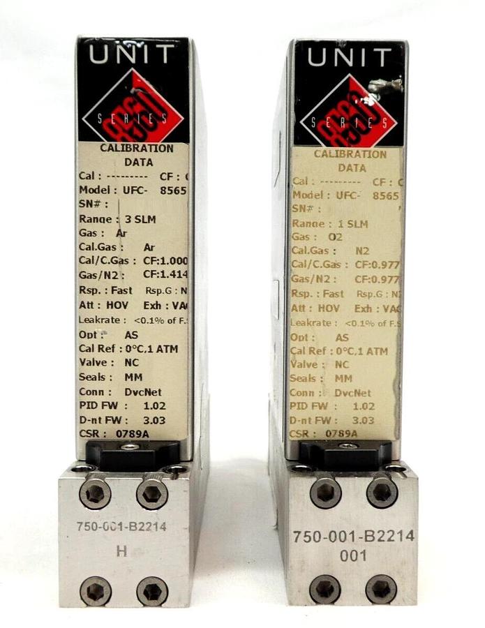 Used UNIT Instruments UFC-8565 Mass Flow Controller MFC UFC-8565C Reseller Lot of 14