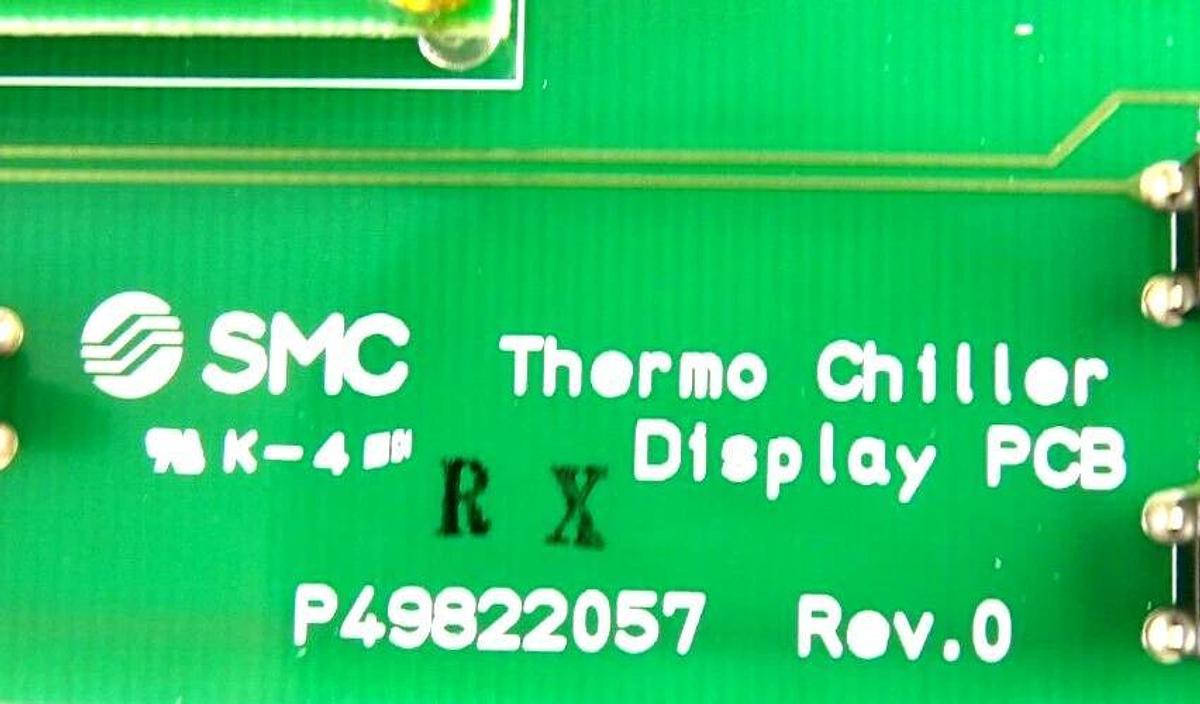 Used SMC P49822057 Thermo Chiller LCD Display Panel PCB Working Surplus