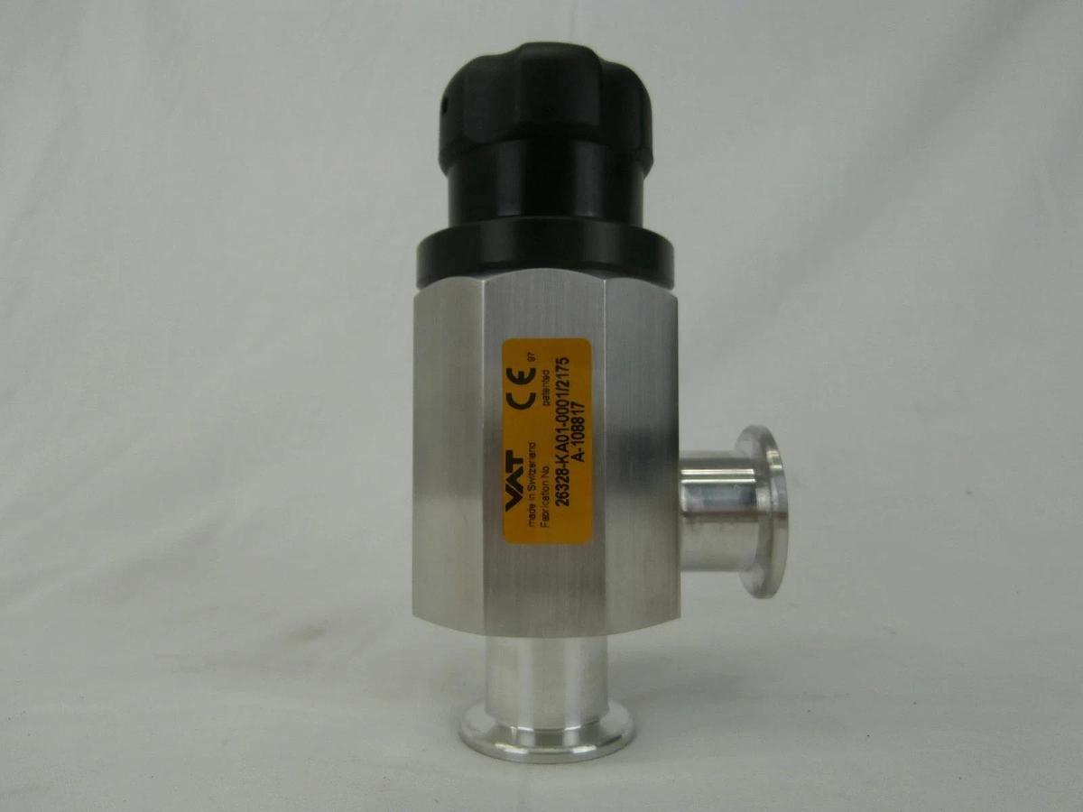 Used VAT 26328-KA01-0001 Manual Right Angle Vacuum Valve Used Working