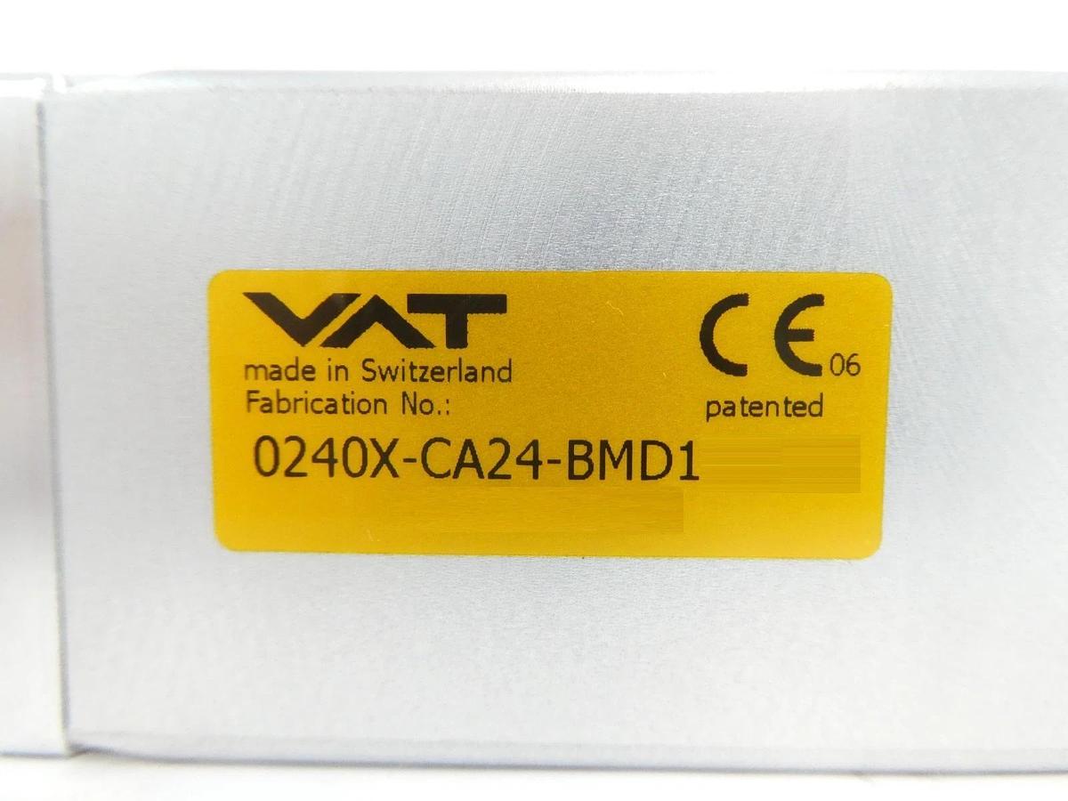 Used VAT 0240X-CA24-BMD1 300mm Pneumatic Vacuum Slit Valve Actuator and Gate Working