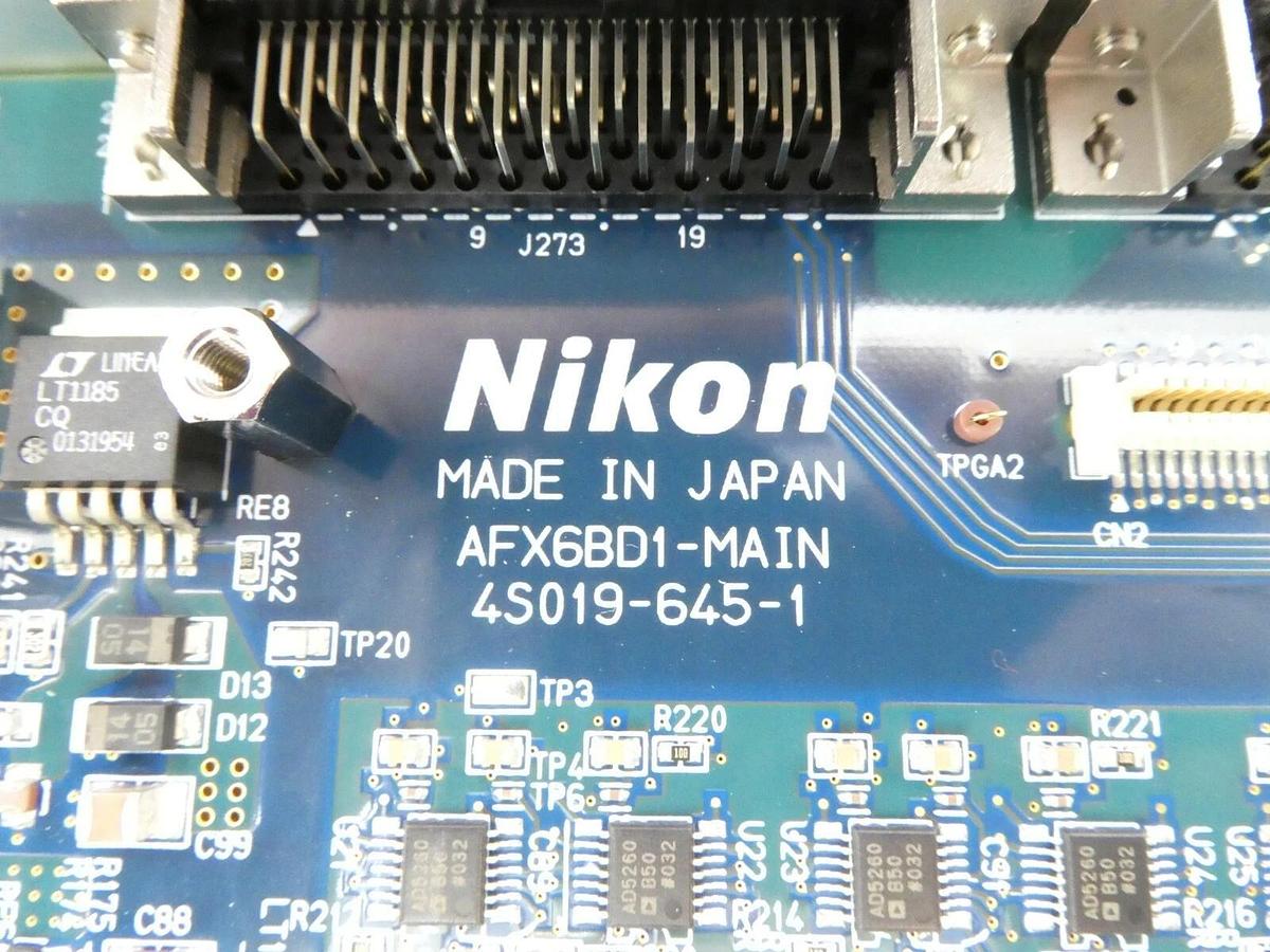 Used Nikon Precision 4S019-645-1 Processor PCB Card AFX6BD1-MAIN NSR Series Working