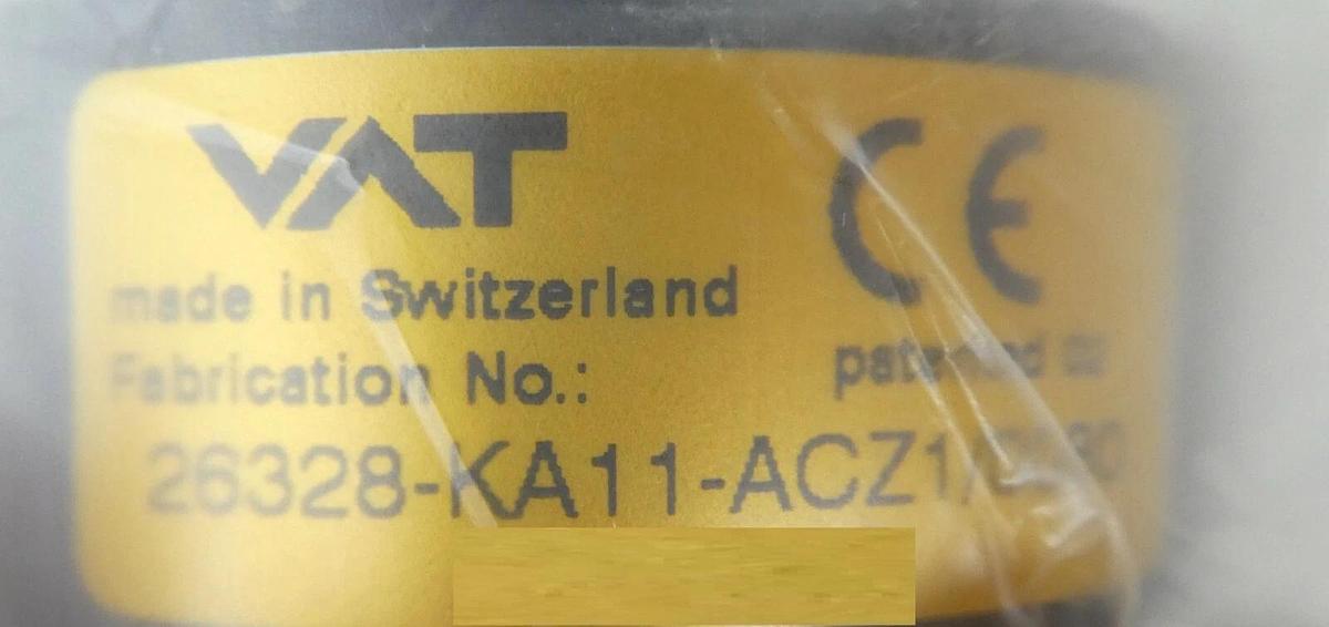 VAT 26328-KA11-ACZ1 Angle Valve Mattson Technology 491-14538-00 New Surplus