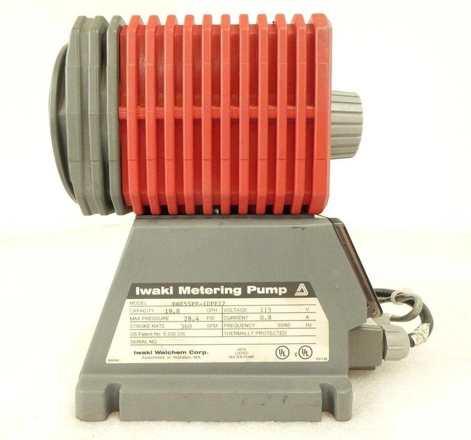Used Iwaki EHE55FF-1UPE12 Magnetic Metering Pump EHC-11UPE Working Surplus