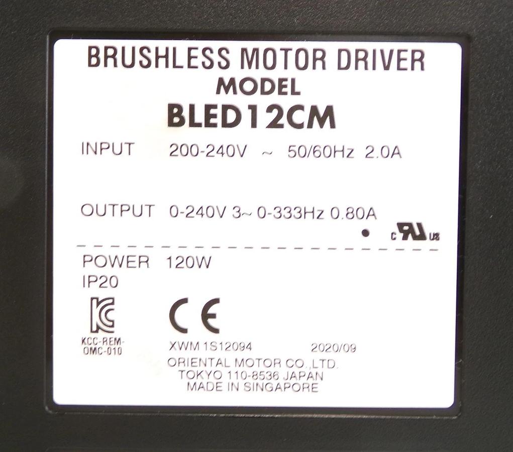 Oriental Motor BLE512CM200F Motor and Driver Set BLEM512M2-GFS BLED12CM New