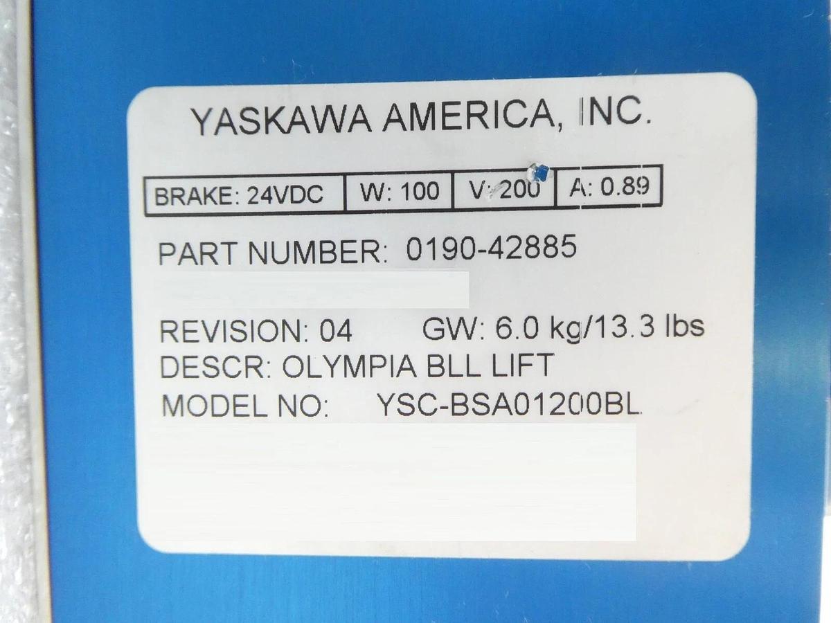 Used AMAT Applied Materials 0190-42885 Olympia BLL Lift YSC-BSA01200BL Working Spare
