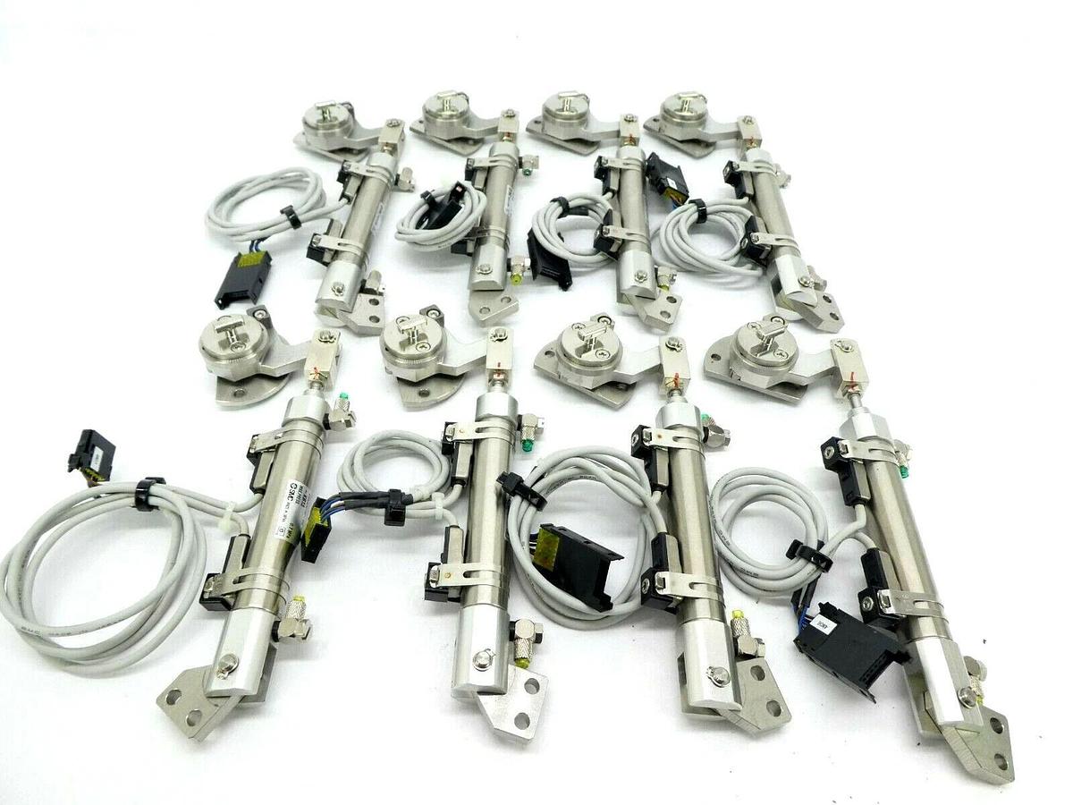 Used SMC CDJ2D16-60-G79-XB13 Pneumatic Cylinder D-G79 TEL Lithius Lot of 8 Working