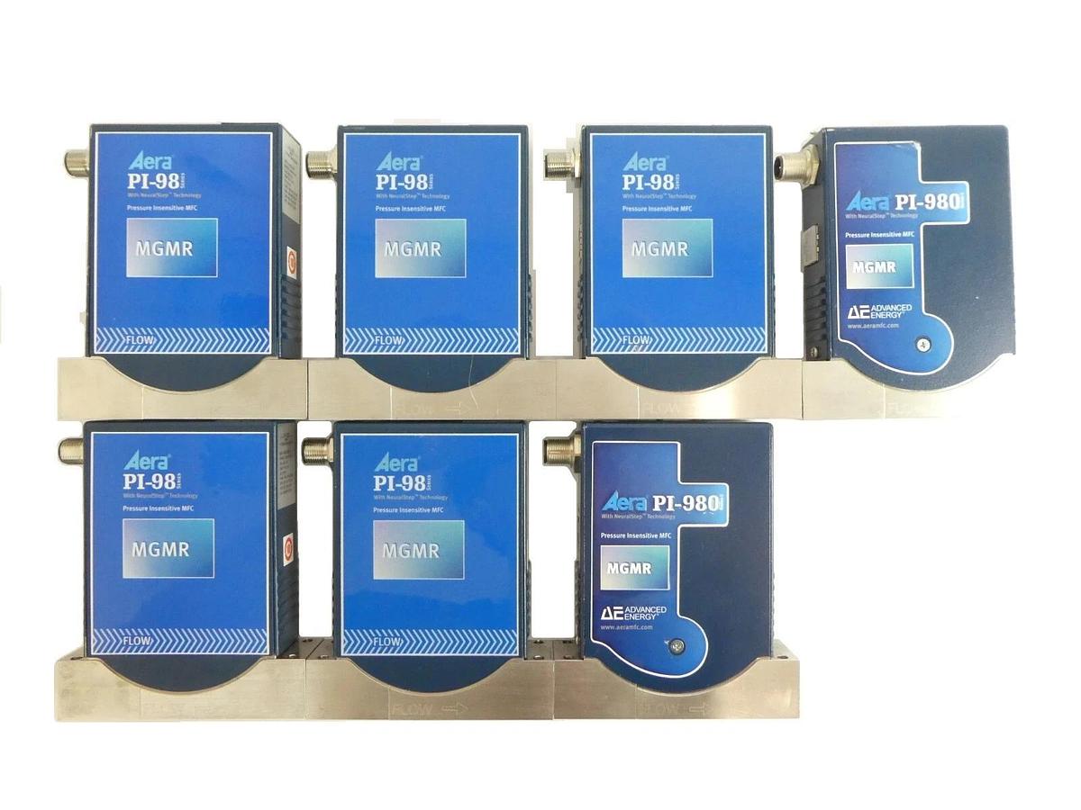 Used Aera PI-98 Series Mass Flow Controller MFC Reseller Lot of 7 Working Spare
