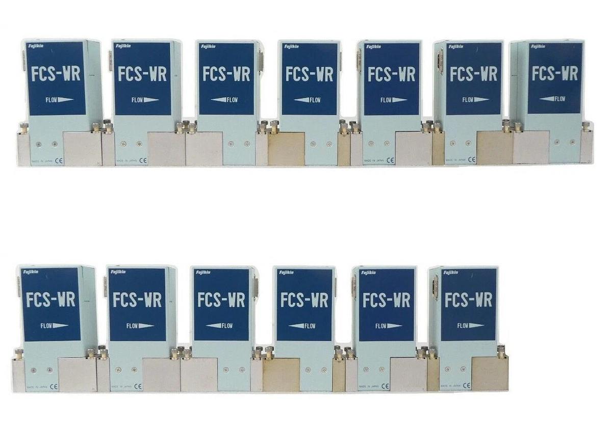 Used Fujikin FCS-WR Various Flow Control System MFC Reseller Lot of 13 TEL Surplus