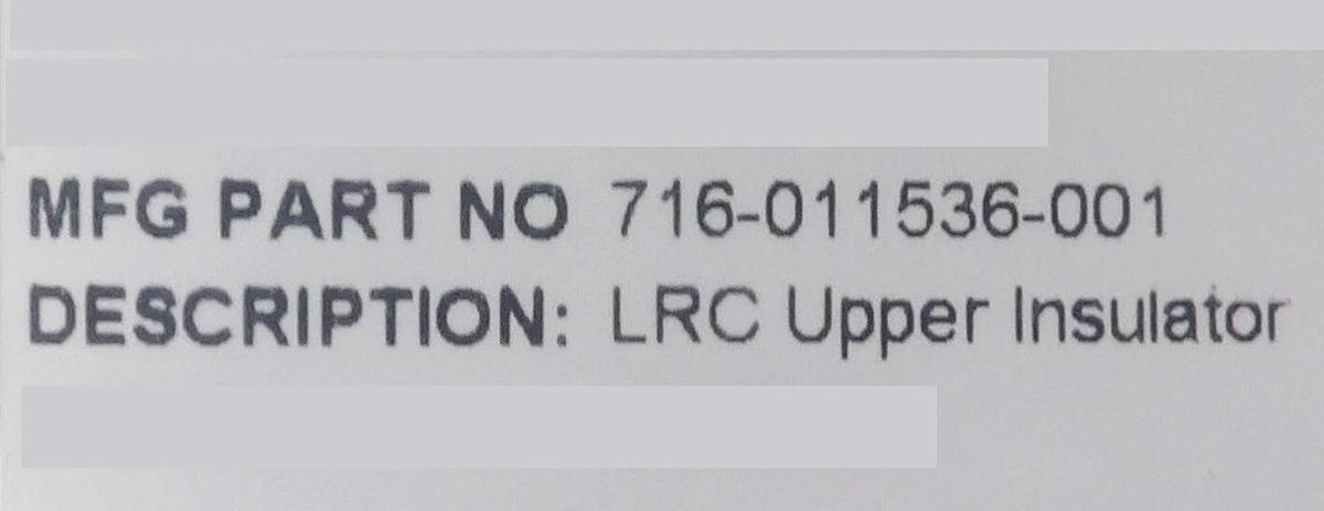 Refurbished Lam Research 716-011536-001 Upper Ceramic Insulator Ring Refurbished