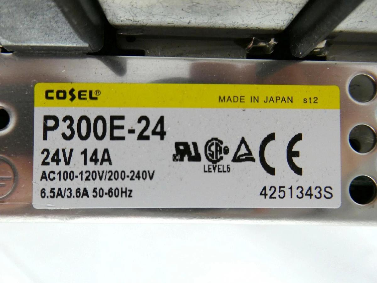 Used Cosel P300E-24 Compact Power Supply 24V 14A Working Spare