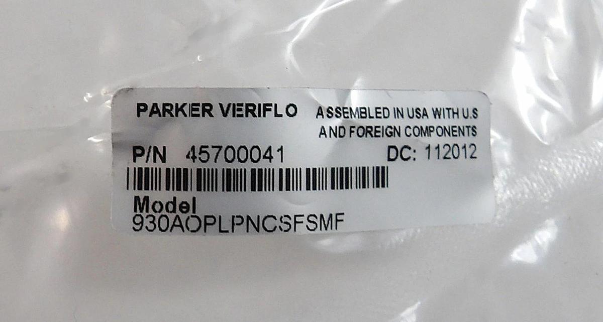 Parker Veriflo 45700041 Diaphragm Valve 930AOPLPNCSFSMF Lot of 2 New