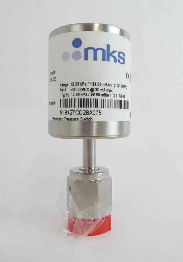 MKS Instruments 51B12TCD2BA075 Baratron Pressure Switch Type 51B Lot of 2 New