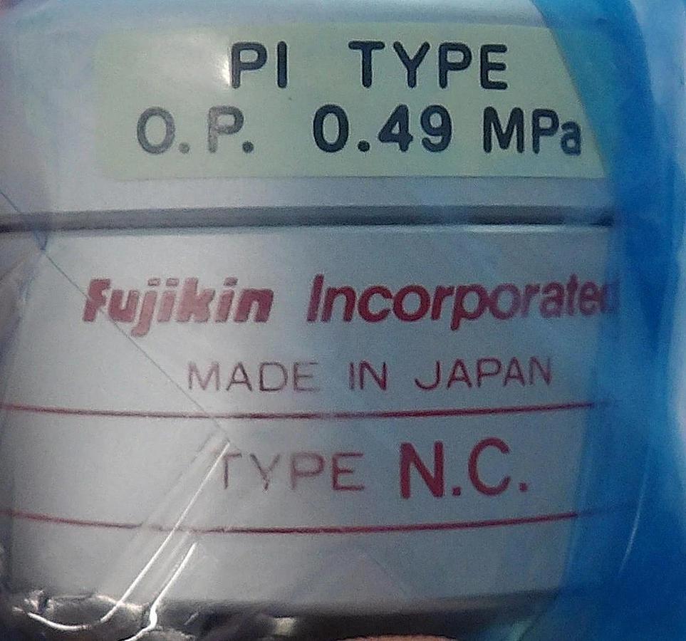 Fujikin 316L Diaphragm Valve Type N.C. Reseller Lot of 2 New Surplus