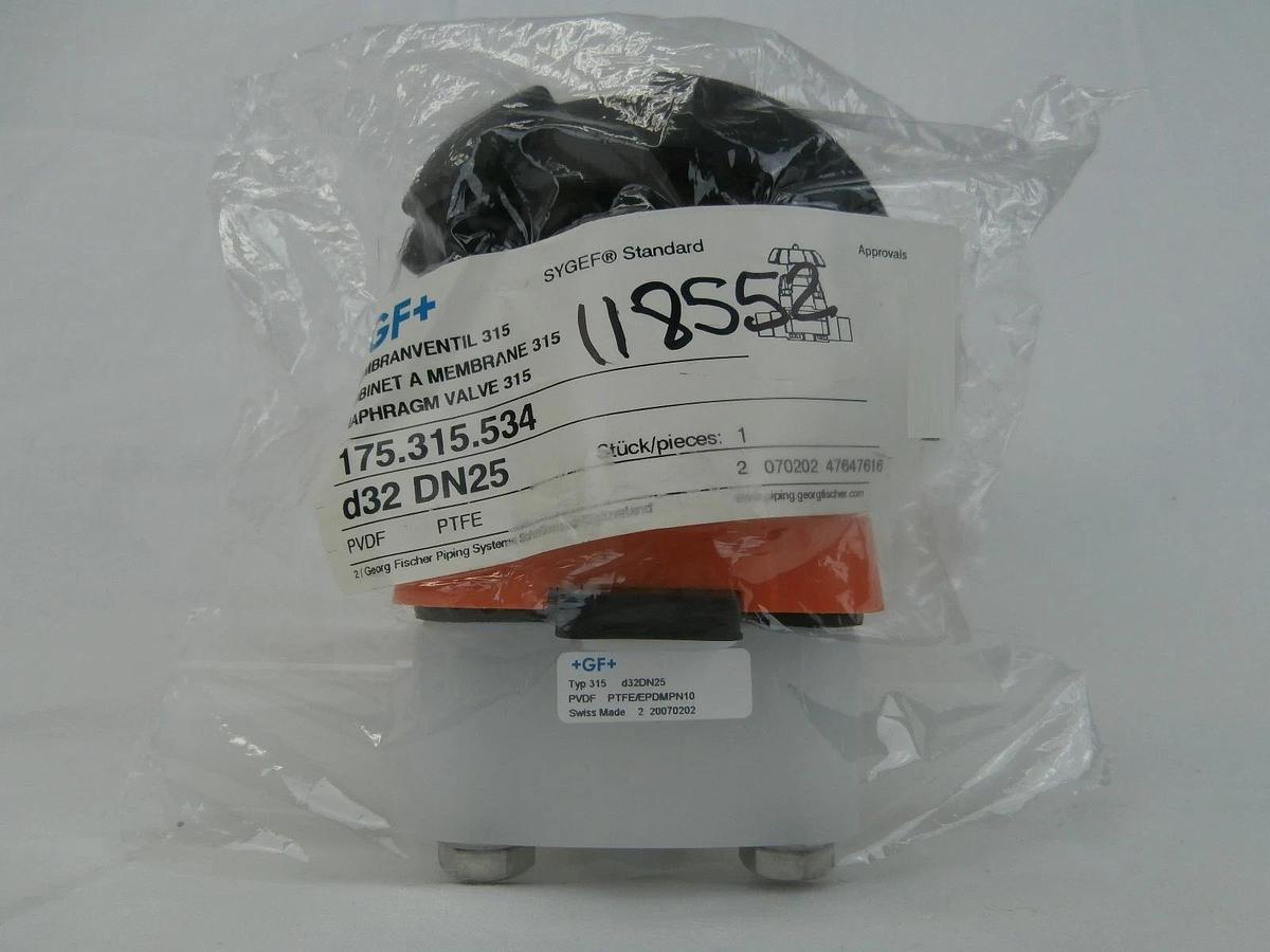 +GF+ Georg Fischer 175.315.534 Manual Diaphragm Valve 315 SYGEF Standard New