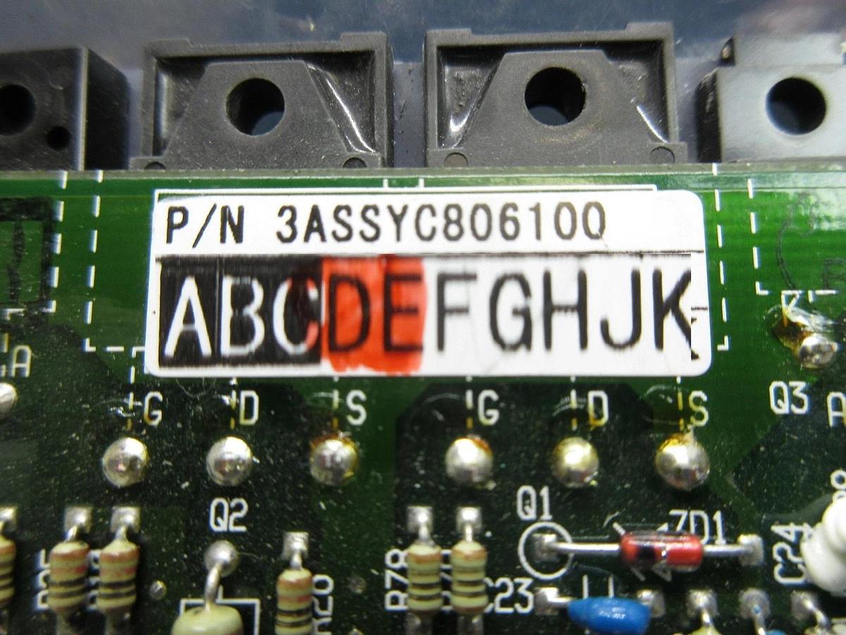 Used Shinko Electric 3ASSYC806100 OHT Power Board PCB OHT-POW Asyst VHT5-1-1 OHV Used