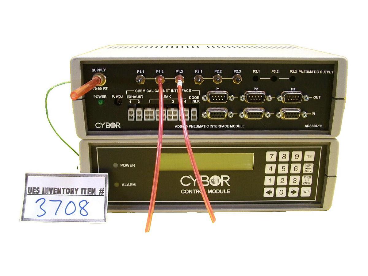 Used Cybor ADS660-00 Control Module Pneumatic Interface ADS660-12 Working Surplus