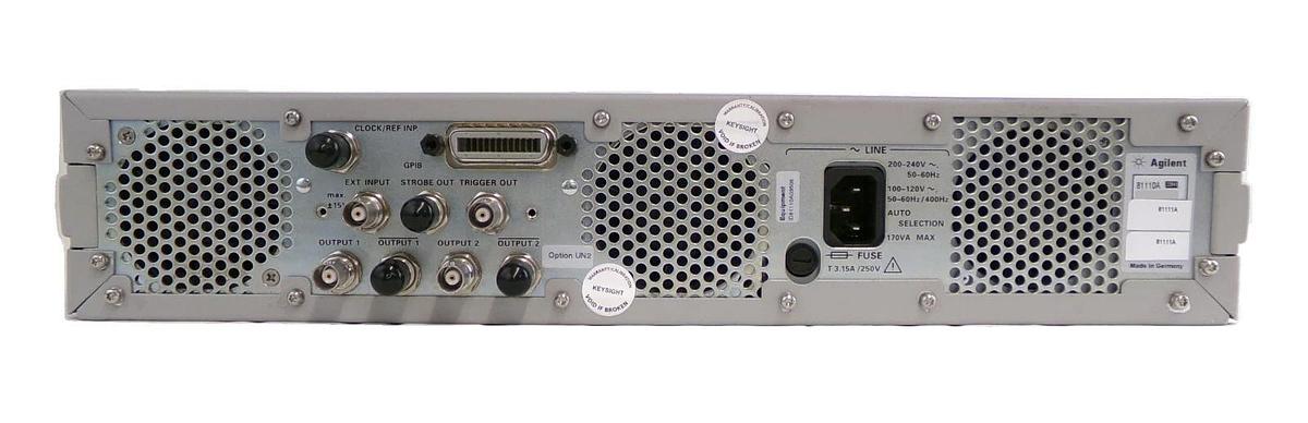 Used Agilent 81110A Pulse Pattern Generator 165/330 MHz with 81111A Modules Untested