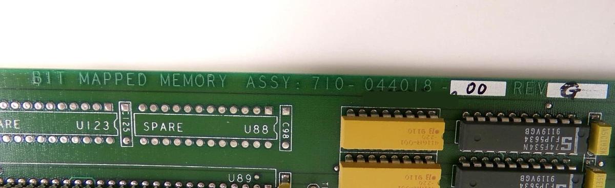 Used KLA Instruments 710-044018-00 Bit Mapped Memory PCB Working Surplus