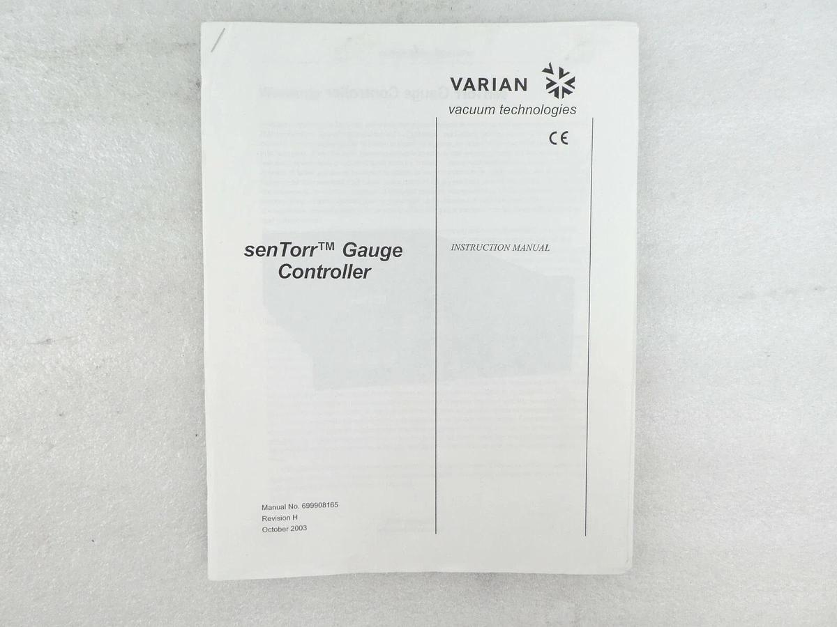 Varian Vacuum Technologies L9120310 Vacuum Gauge Controller SenTorr P129695 New