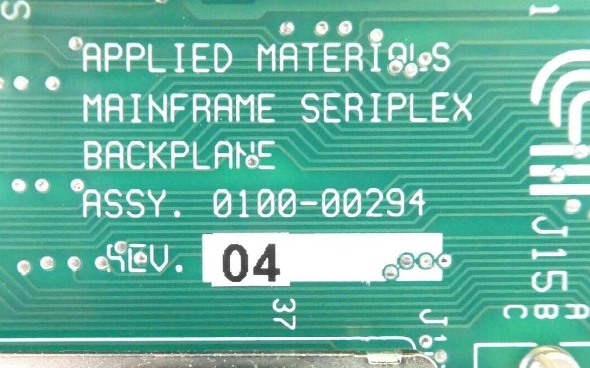 Used AMAT Applied Materials 0100-00294 Mainframe Seriplex Backplane PCB Working