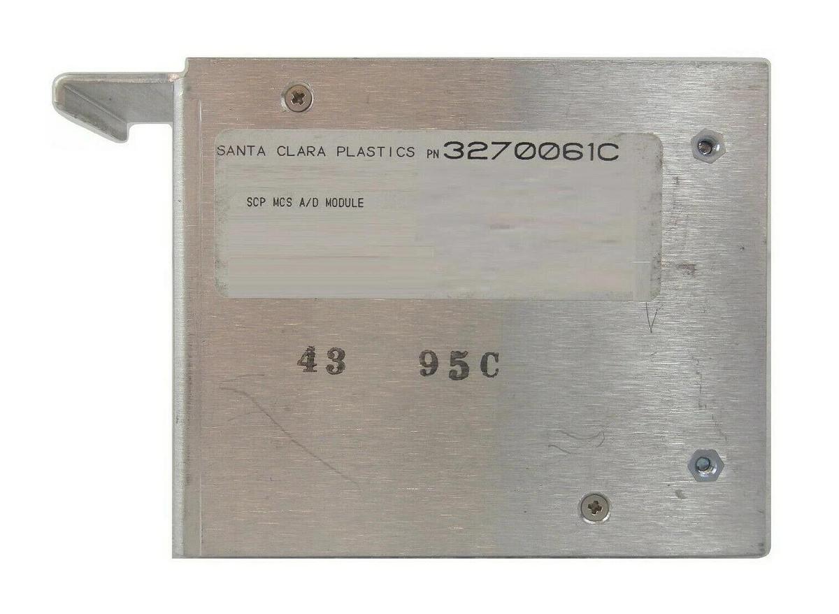 Used SCP Santa Clara Plastics 3270061C MCS A/D Analog to Digital Module Working Spare