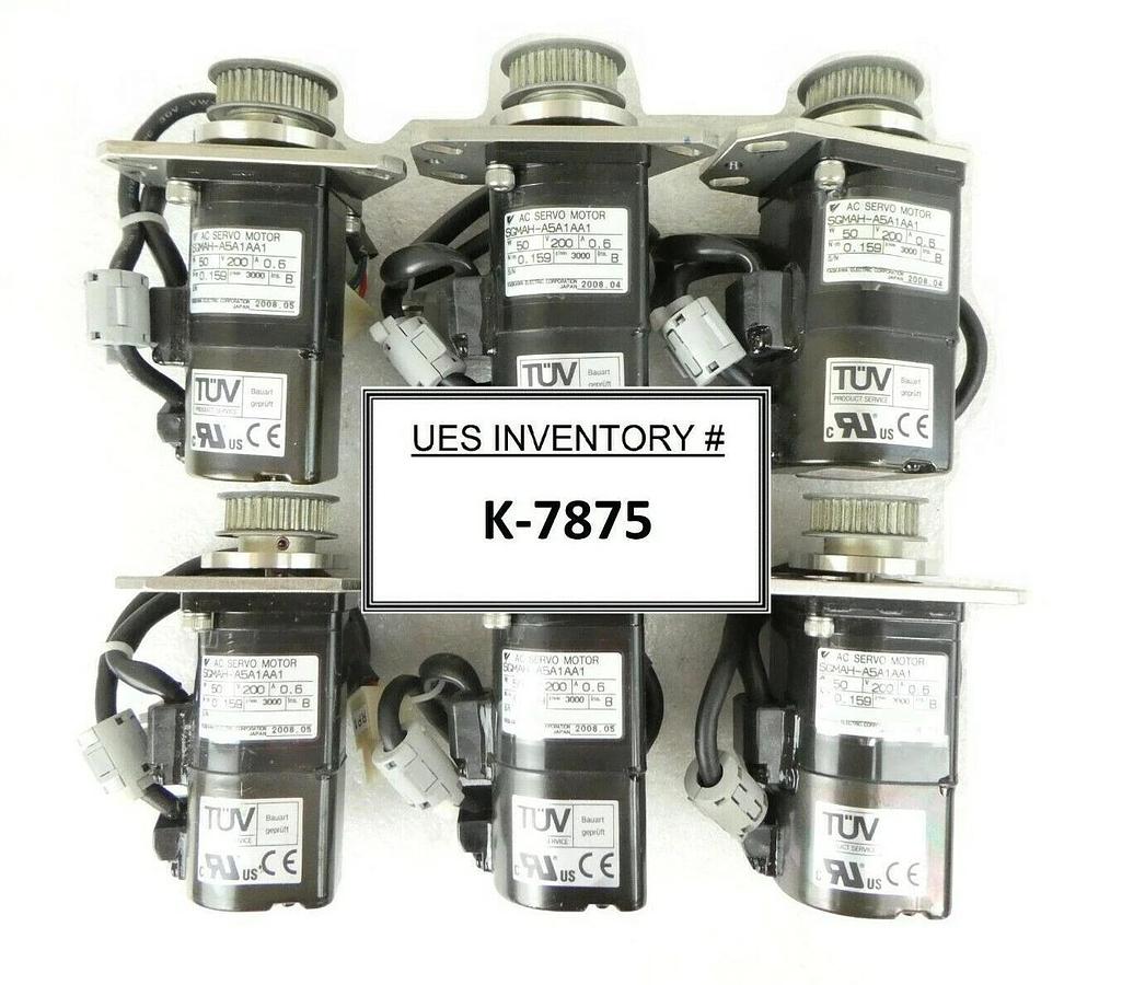 Used Yaskawa Electric SGMAH-A5A1AA1 Reseller Lot of 6 Nikon NSR FX-601F Working Spare