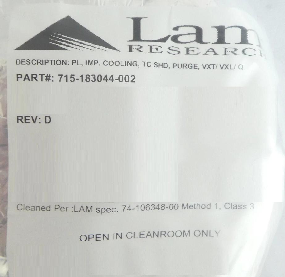Refurbished Lam Research 715-183044-002 TC Purge Cooling Shield Lot of 4 Refurbished