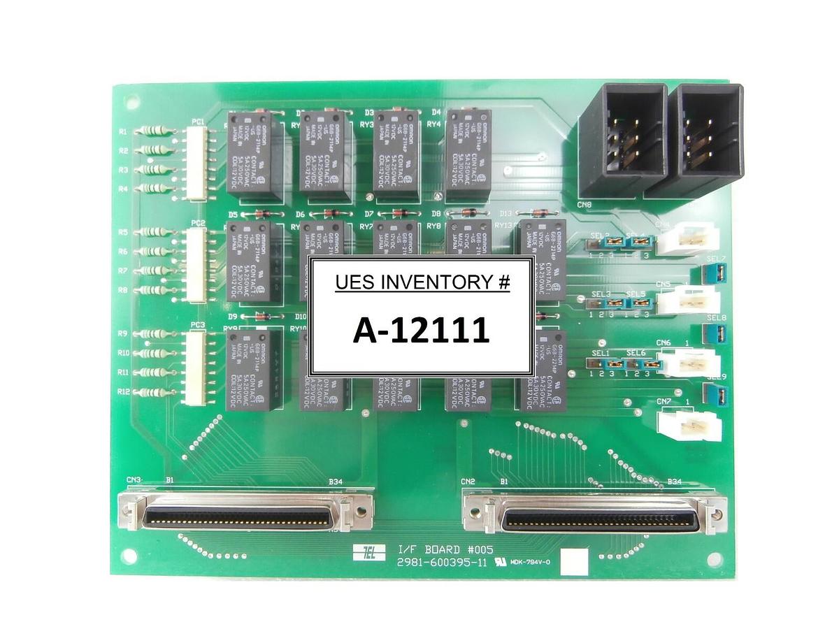 Used TEL Tokyo Electron 2981-600395-11 I/F BOARD #005 PCB 2908-600395-11 ACT12 Spare