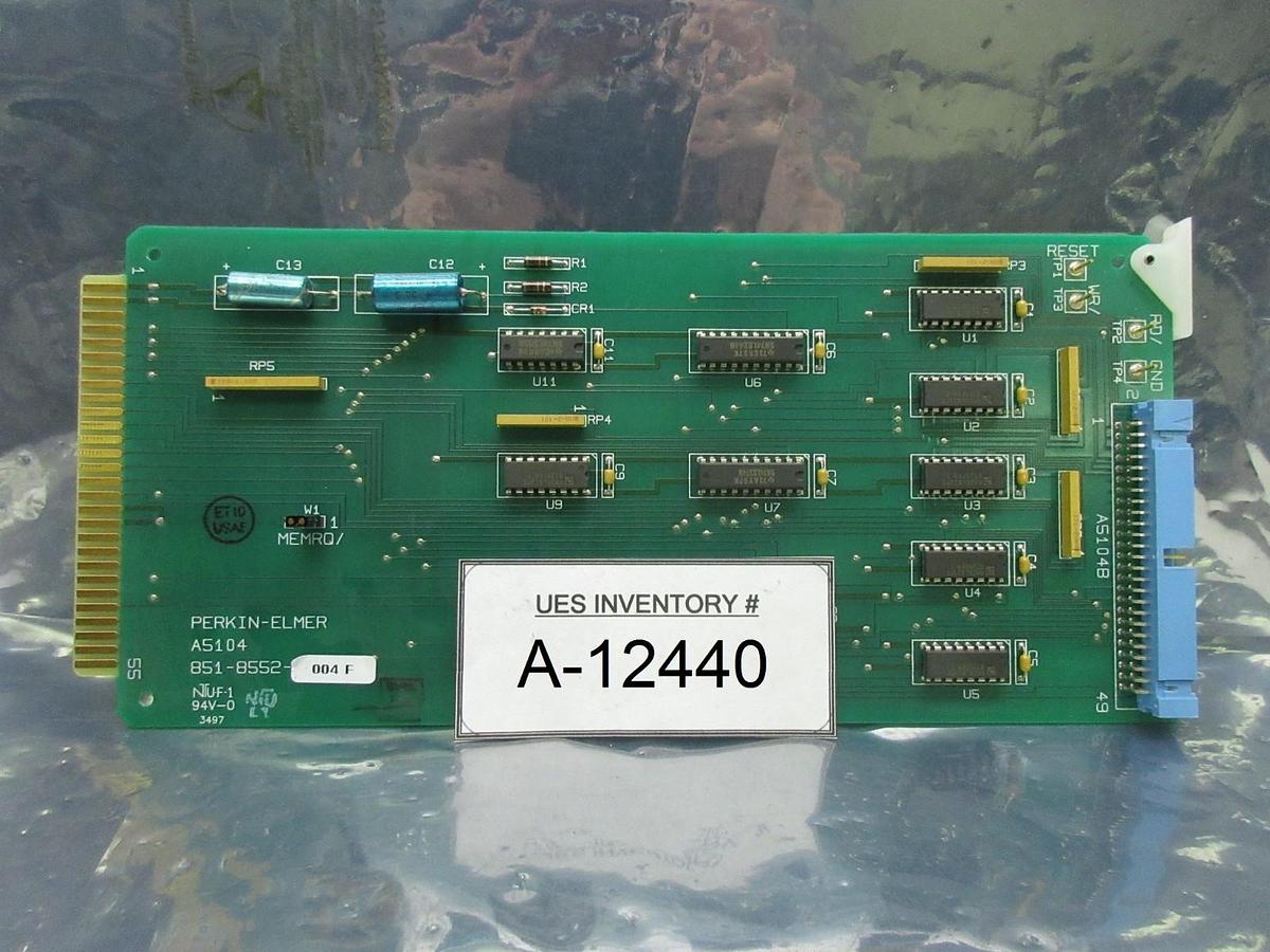 Used Perkin-Elmer 851-8552-004 Processor PCB Card Rev. F SVG ASML 90S Used Working