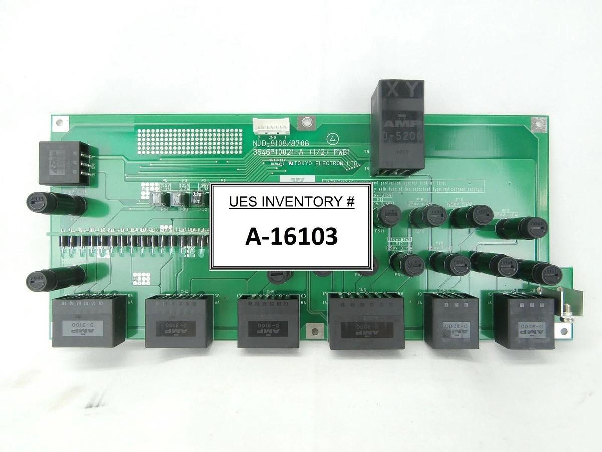 Used TEL Tokyo Electron NJD-8108/8706 Fuse Board PCB 3546P10021-A (1/2) PWB1 Working