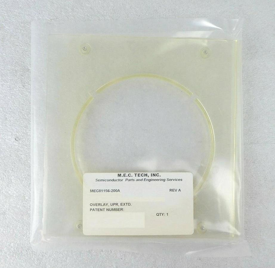 M.E.C. Tech MEC81156-200A Extended Lower Overlay Lot of 10 AMAT 0020-01060 New