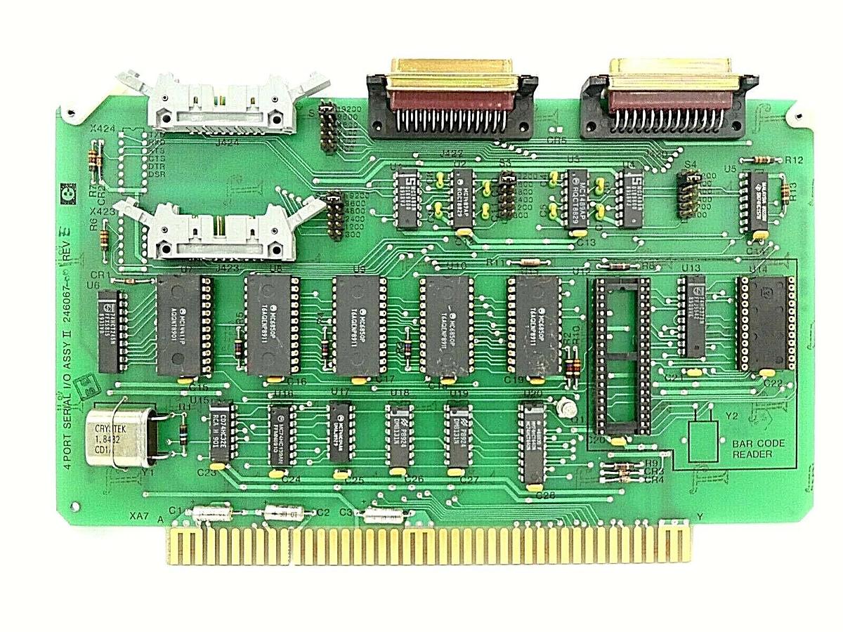 Used Electroglas 246067-001 4 Port Serial I/O Assy II PCB Card 4085x Horizon Working