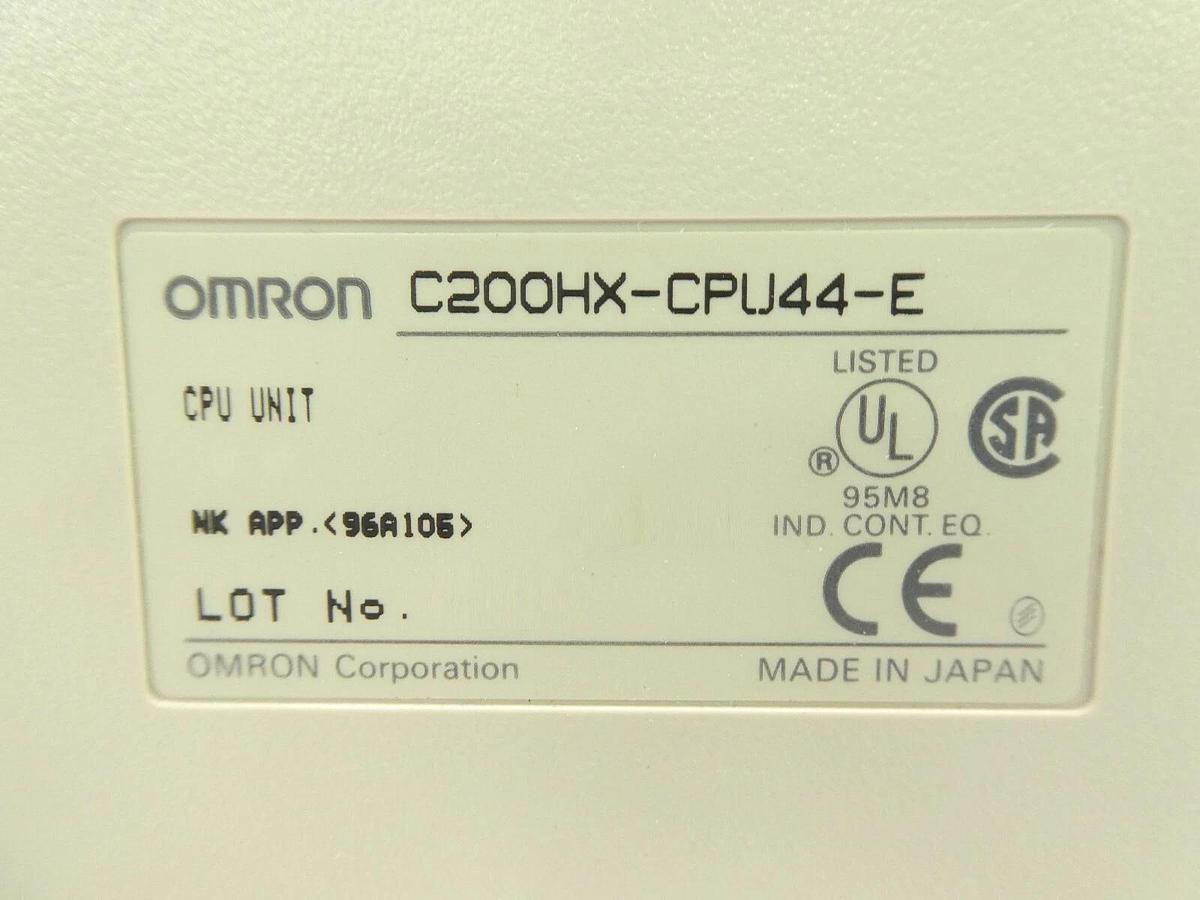Used Omron C200HX Programmable Logic Controller PLC Microbar Trackmate CPU44-E Spare