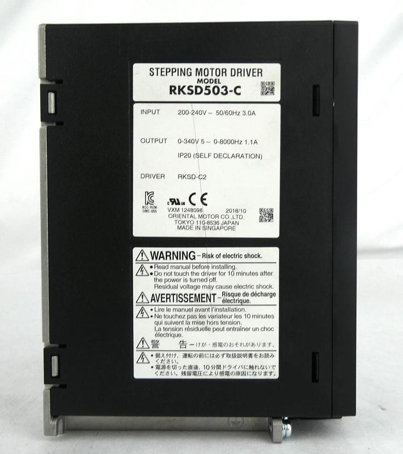 Used Oriental Motor RKSD503-C Stepping Motor Driver RKSD-C2 Working Surplus