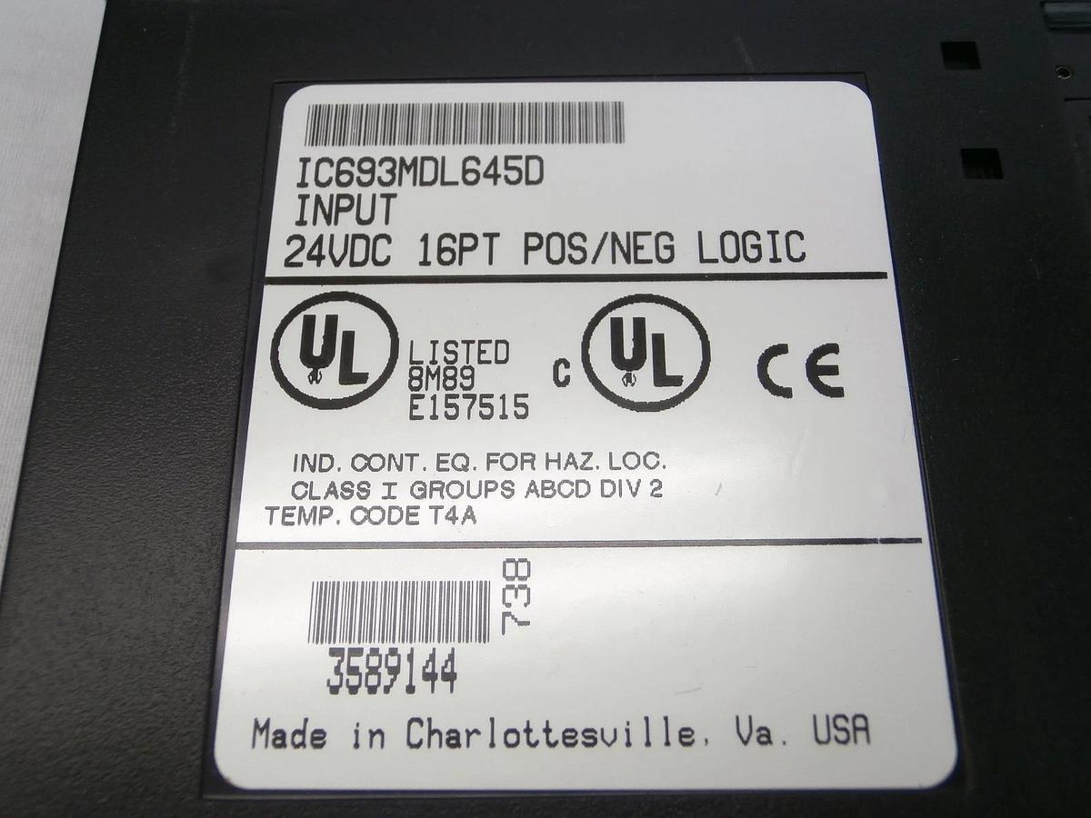 Used GE Fanuc Series 90-30 10-Slot PLC Control System IC693PWR321S IC693MDL741E Used