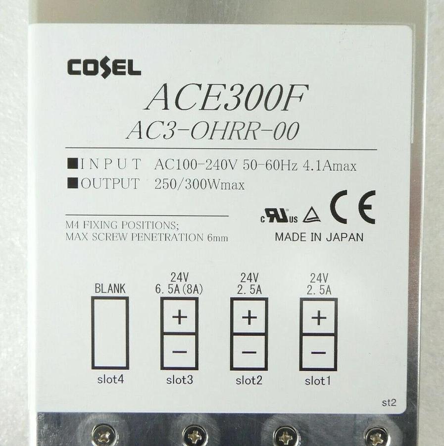 Used Cosel AC3-OHRR-00 Power Supply ACE300F TEL Tokyo Electron Lithius 300mm Working