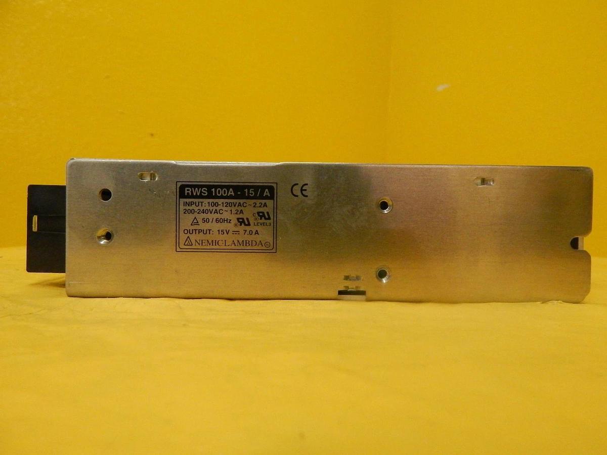 Used Nemic-Lambda RWS100A-15/A Compact Power Supply RWS 100A Used Working