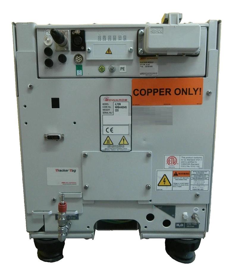 Used iL70N Edwards NRB446945 Dry Vacuum Pump 0 Hour Copper Cu Exposed Tested As-Is
