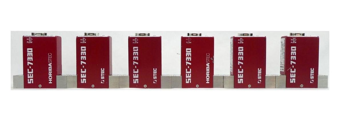 Used STEC SEC-7330M Mass Flow Controller MFC 500 SCCM Ar Reseller Lot of 6 Working