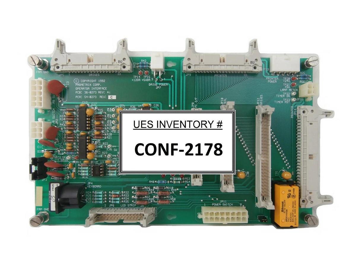 Used Prometrix 54-0273 Operator Interface PCB 36-0273 KLA-Tencor Working Surplus