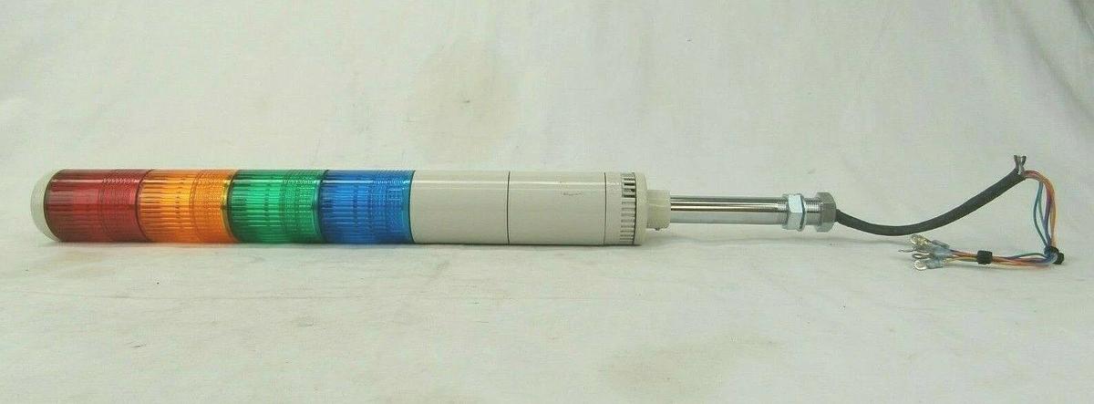 Patlite SEFB-402D-RYGB Indicator Light Tower 24V AC/DC New Surplus