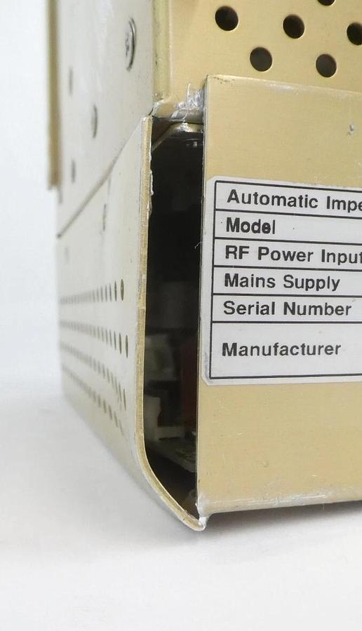 Used ADTEC Plasma Technology AMV-2000AMT Automatic Impedance Matching Unit Working