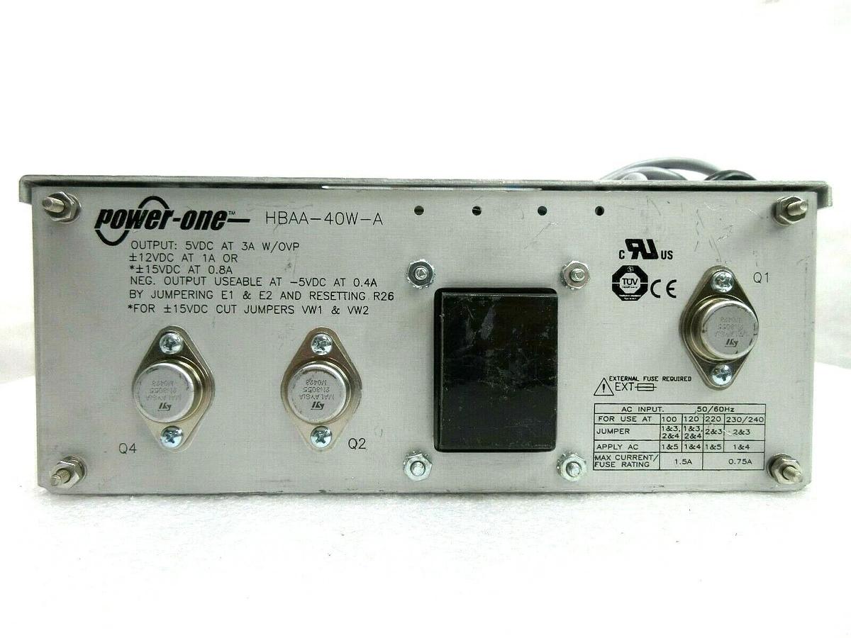 Used Power-One HBAA-40W-A Power Supply Delta Design 1947972-001 Working Spare
