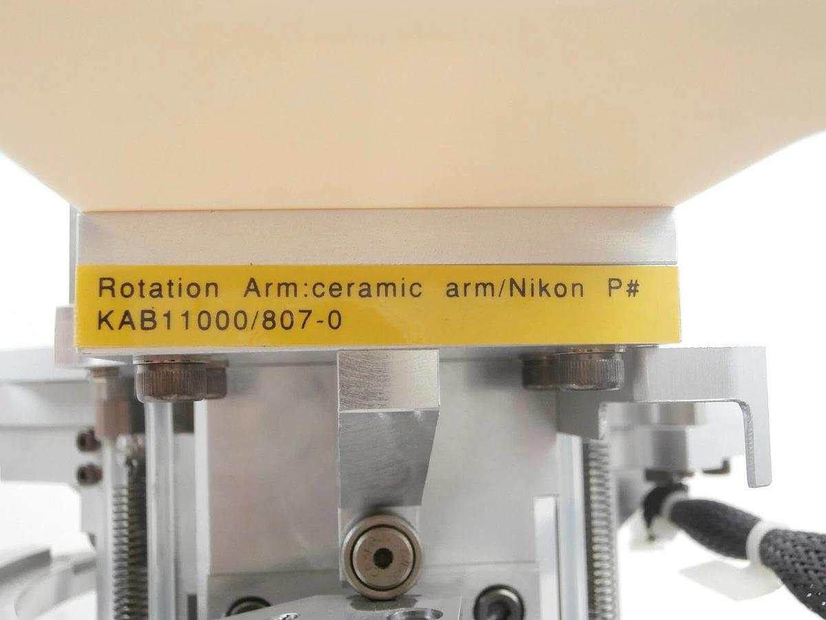 Used Nikon KAB11000/A701-7 Wafer Rotation Arm with Ceramic End Effector Working