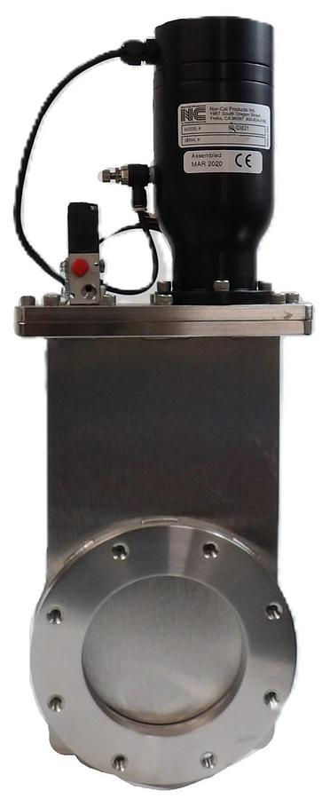 Used Nor-Cal 93-03821 Pneumatic Gate Valve Assembly Working Surplus