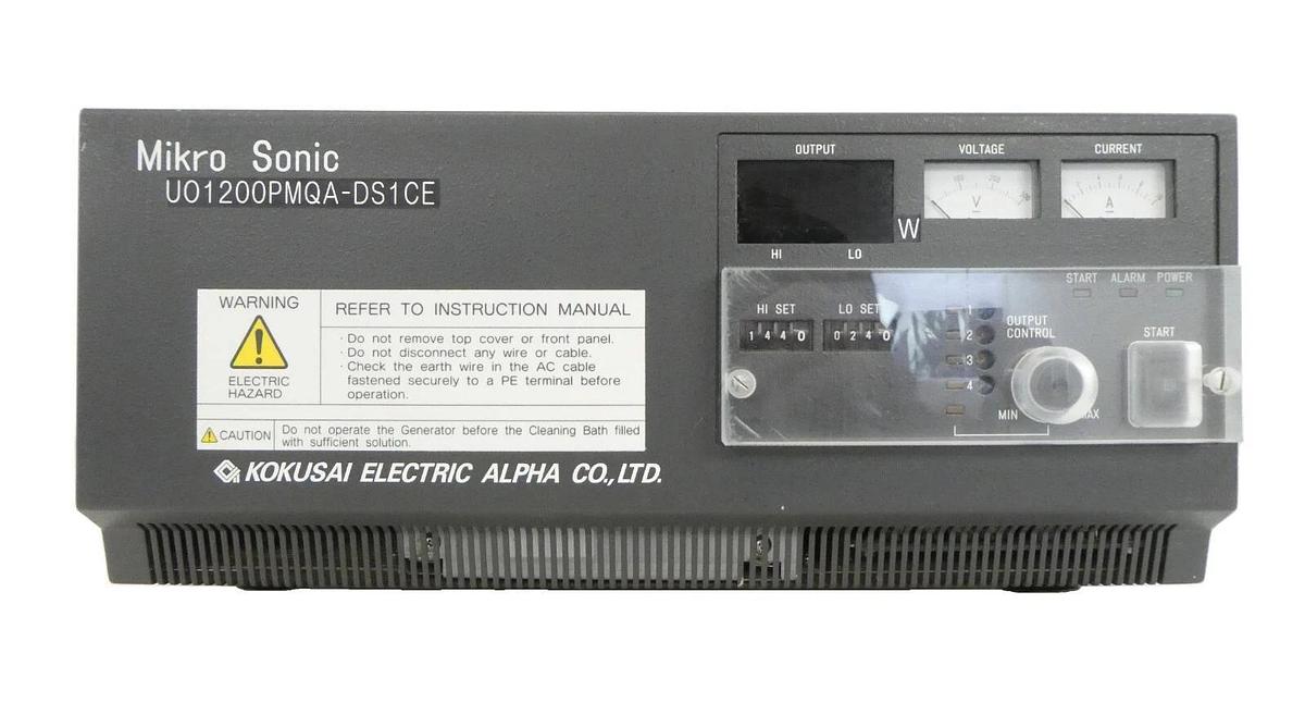 Used Kokusai Electric U01200PMQA-DS1CE Ultrasonic Generator Mikro Sonic Working